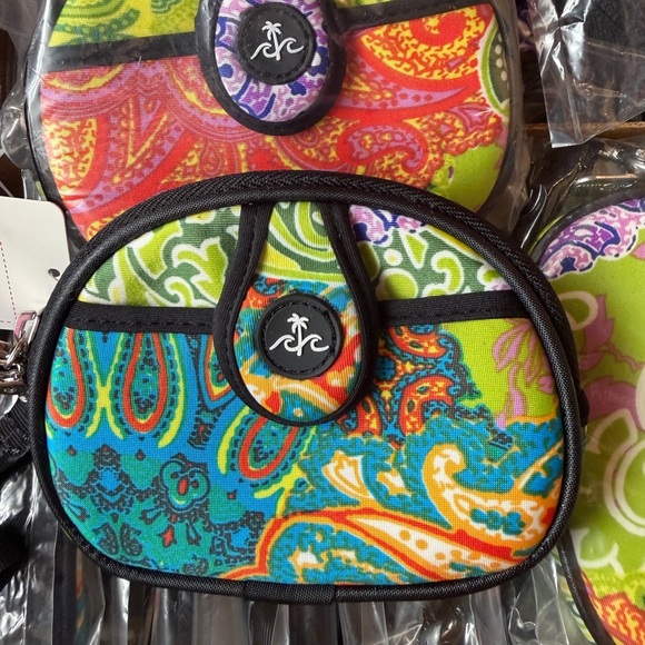 Beach Handbags - BEACH 🌊 Handbags Neoprene "Scuba" Hand Bag – Vibrant Paisley Multi-Color